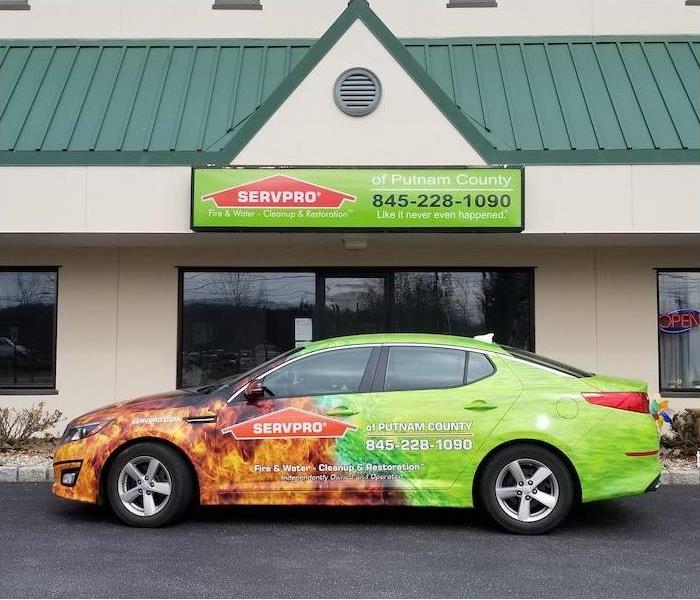 SERVPRO Car in front of the SERVPRO building